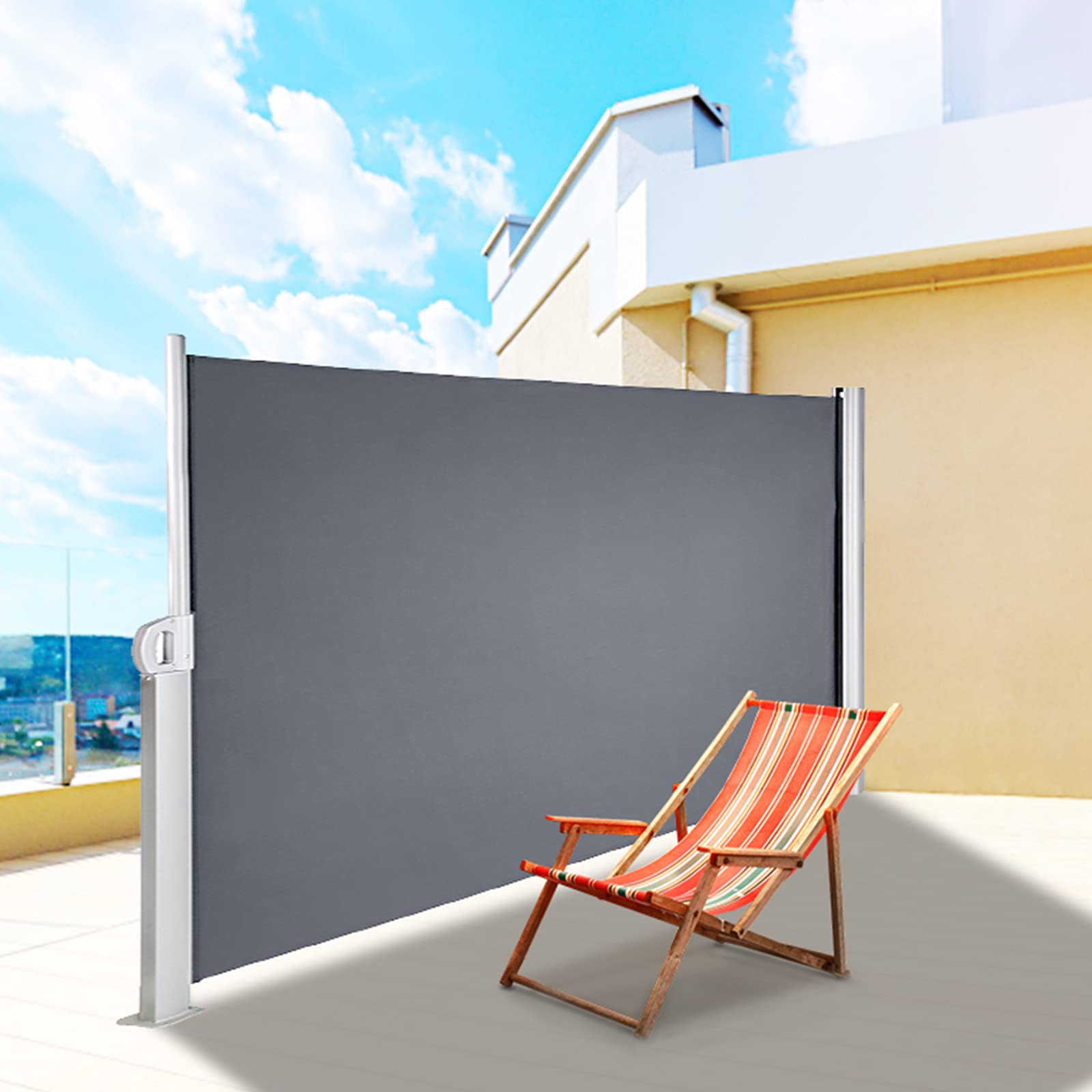 Amazon.co.jp: サンシェード ベランダ 目隠し シェード 引き込み